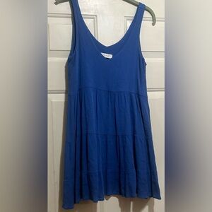Beccel Blue Sleeveless Adorable Baby Doll Dress